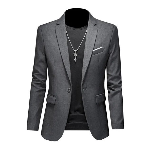 VM – Slim Fit Blazer met Een Knoopsluiting voor een Verfijnde Look