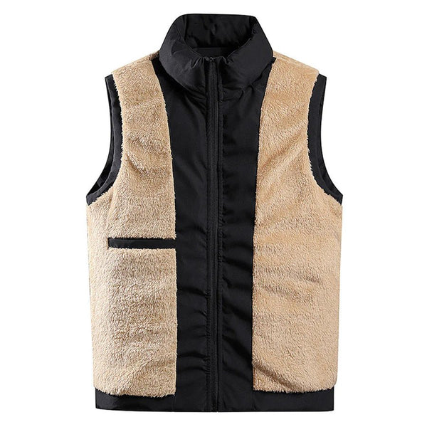 VM – Dubbelzijdige Bodywarmer met Lamswol Look