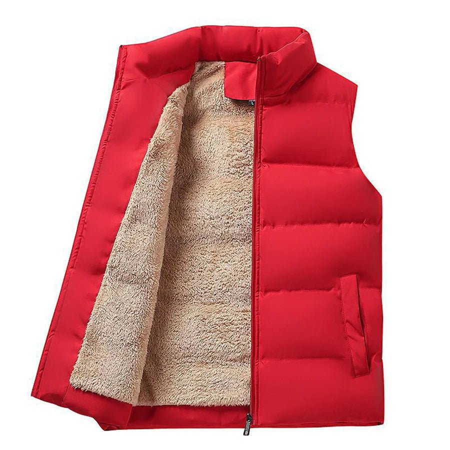 VM – Dubbelzijdige Bodywarmer met Lamswol Look
